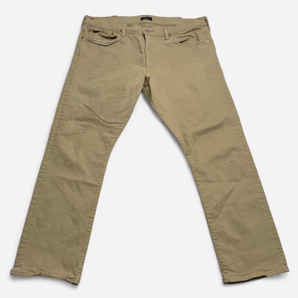 Polo Ralph Lauren Tan Jeans Straight Fit 38x30 Casual Pants Classic